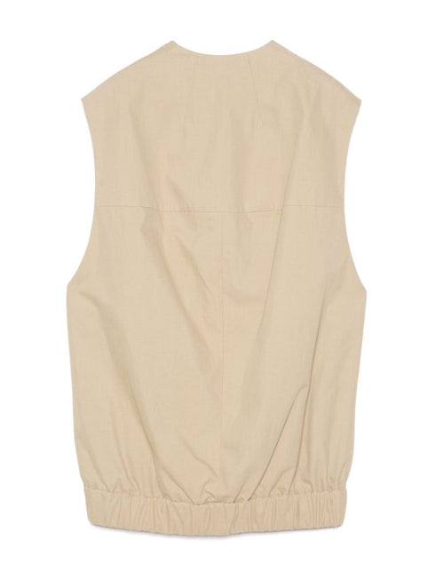 round back zip vest